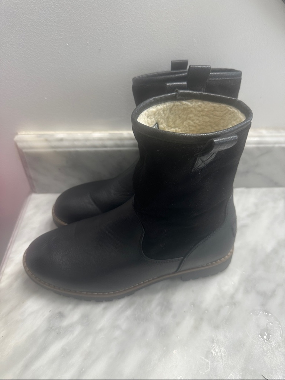 Nautica Women Bosun 3 Faux Leather Snow Snow Boots size 8
